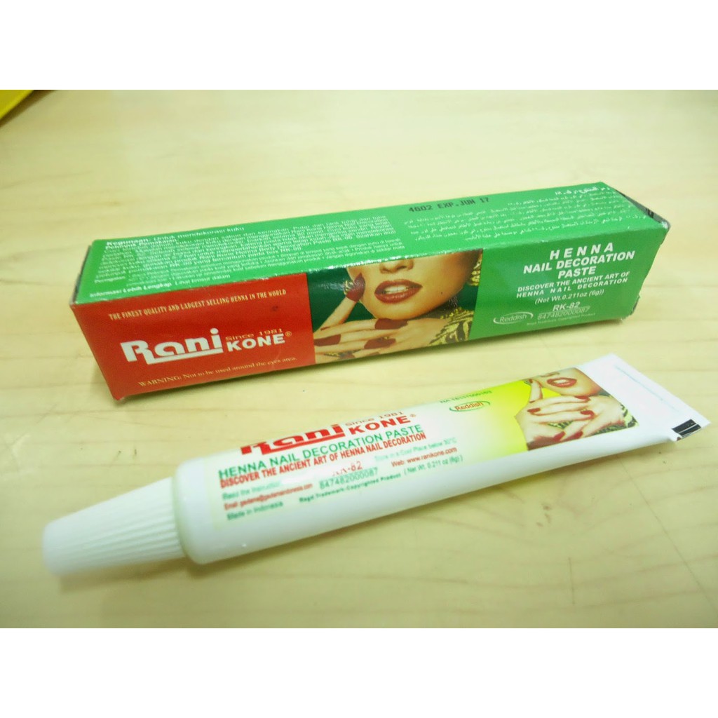RANI KONE / HENNA KUKU MERAH/hitam/pacar muslim kutex