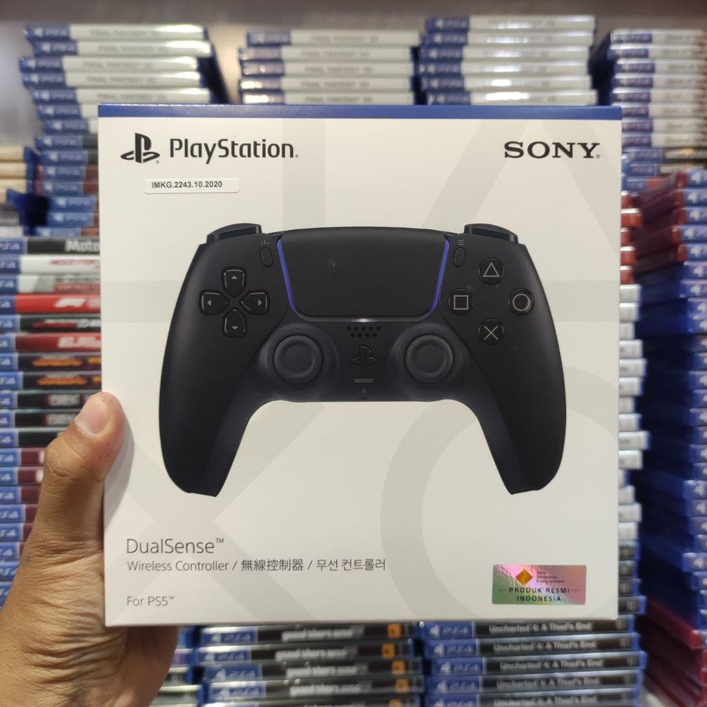 Stick PS5 Stik PS5 DualSense Wireless Controller Midnight Black Hitam