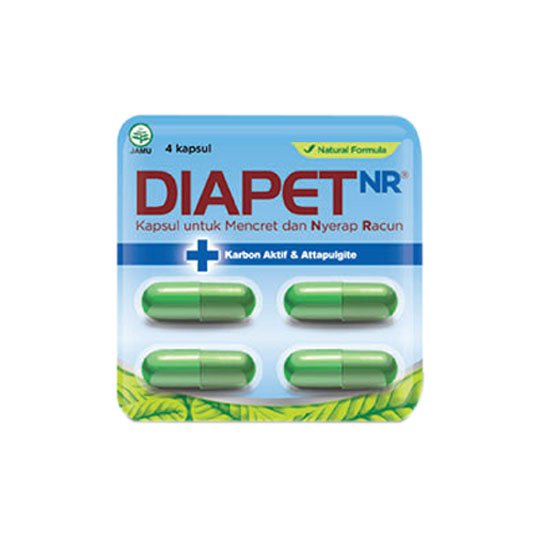 Diapet Kapsul isi 10 Obat Diare Herbal DIAPET NR MENCRET Karbon Aktif