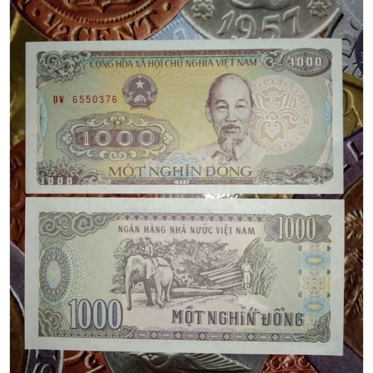 UANG KUNO 1000 DONG VIETNAM TH 1988