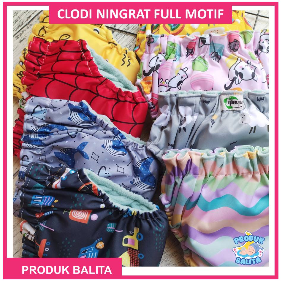 Clodi Ningrat Drypant New Brown Reguler BB 5-17Kg Clodi Celana All In One Popok Kain Cuci Ulang Terlaris