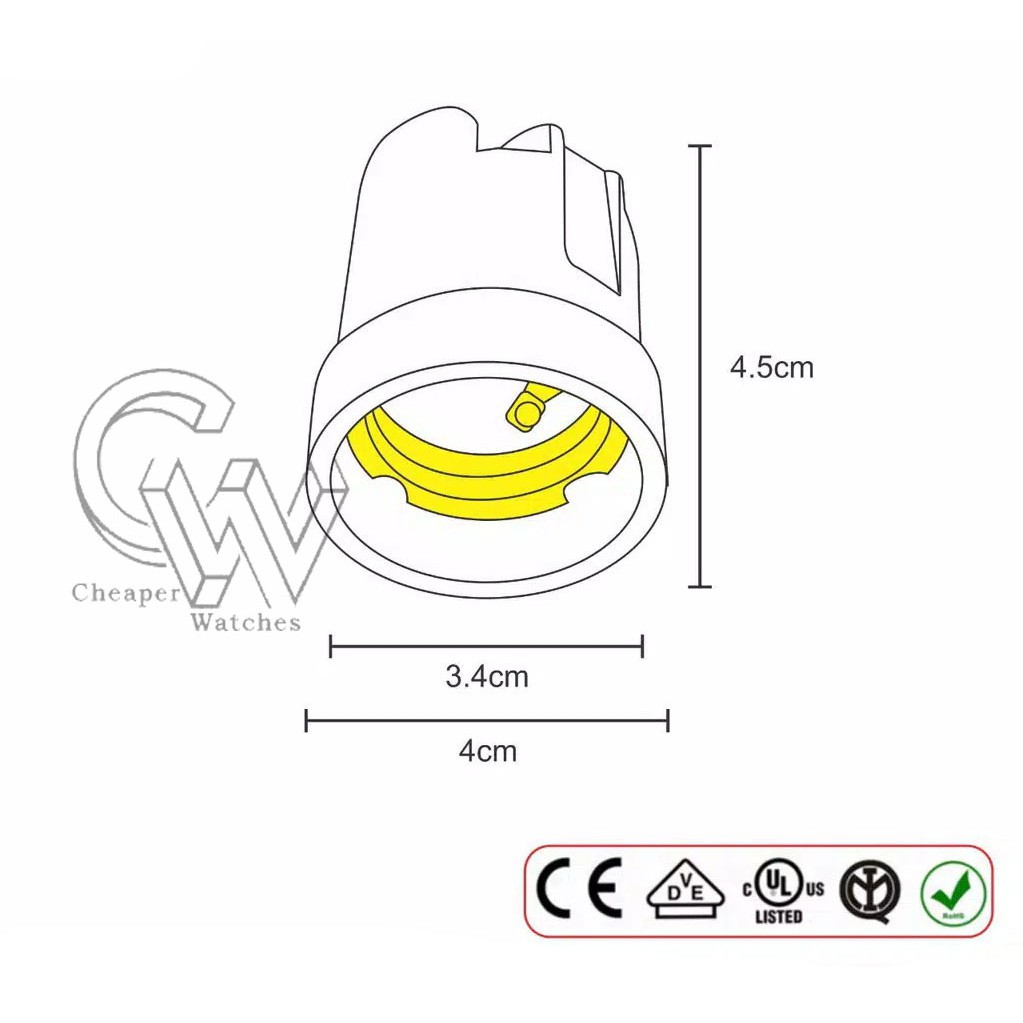 Cheaper-12pcs-Fitting Lampu E27 Fitting Keramik Lampu Downlight Lampu Gantung Lampu Taman Termurah