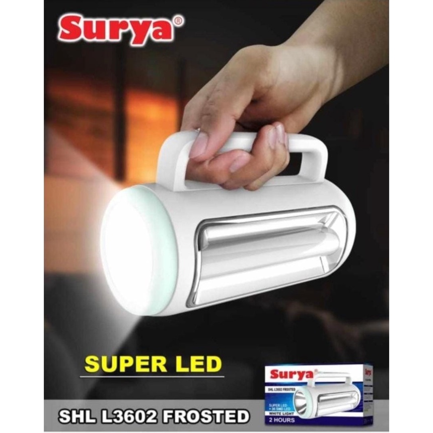 SURYA SHL 3602 - Lampu LED Emergency / Lampu Darurat bisa Cas Ulang