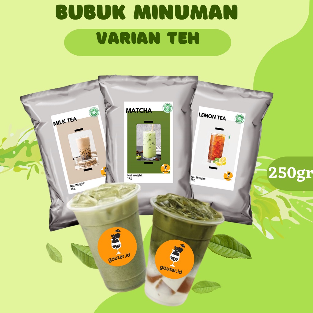 

BUBUK MINUMAN RASA TEH 250GR / SERBUK MINUMAN ANEKA RASA / POWDER MINUMAN / MINUMAN KEKINIAN BOBA