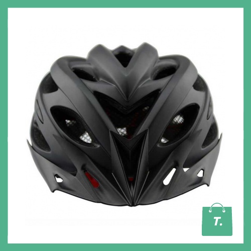 BEST TAFFSPORT HELM SEPEDA EPS FOAM DENGAN LAMPU BACKLIGHT MTB ROADBIKE FIXIE LIPAT - TGIX177W8