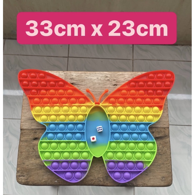 pop it rainbow jumbo-kupu dadu jumbo