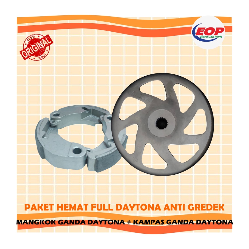 Daytona Mangkok Kampas Ganda Aerox Lexi Nmax 19-21 Anti Gredek