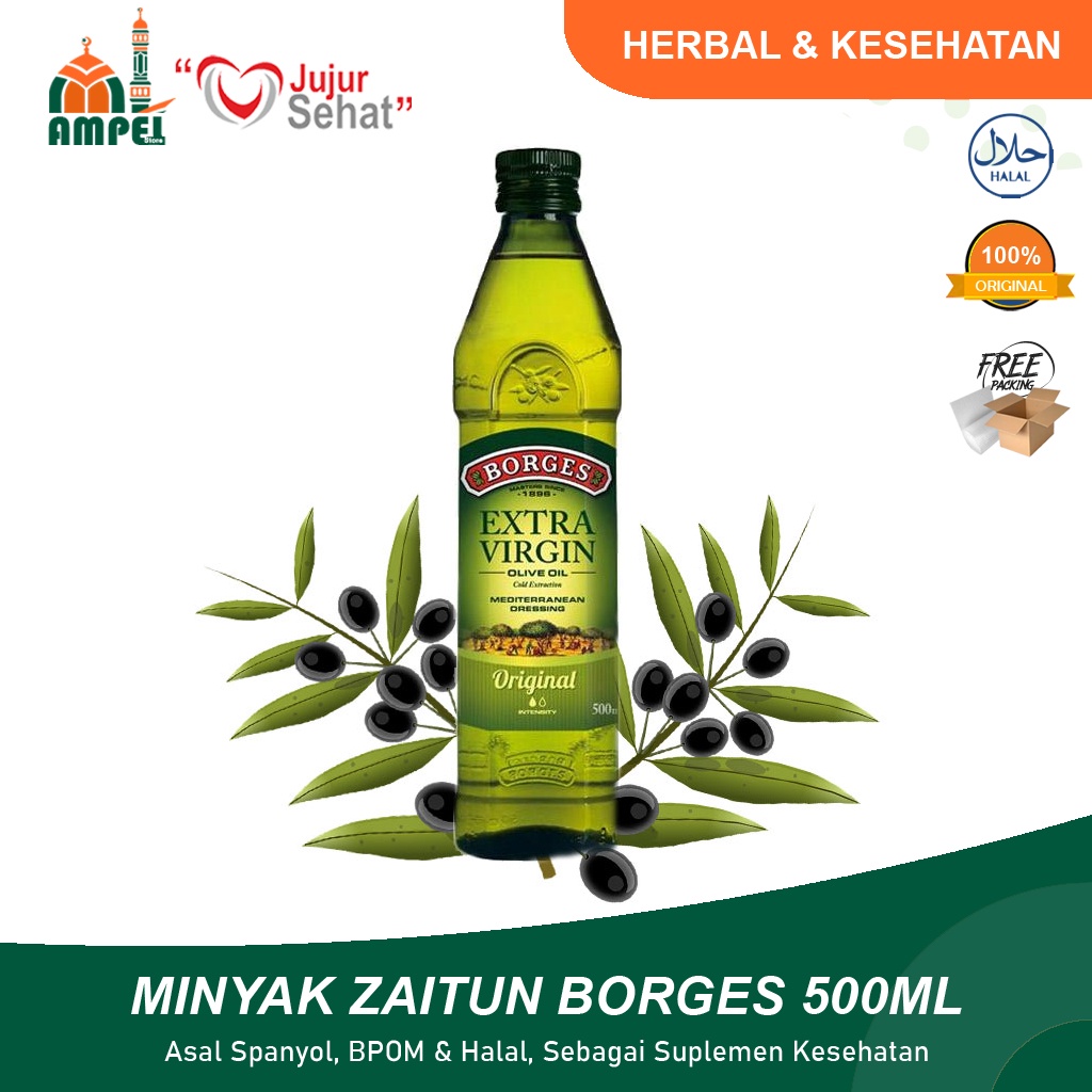 minyak zaitun borges 500ml   extra virgin olive oil 500ml borges zaitun