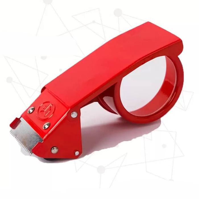 Tape Dispenser Lakban Tempat Isolasi Besar Pemotong Selotip Metal Besi