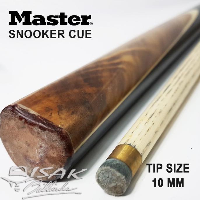 Master Snooker Ashwood 10 Mm - 3/4 Joint Stik Kecil Billiard Stick Ash