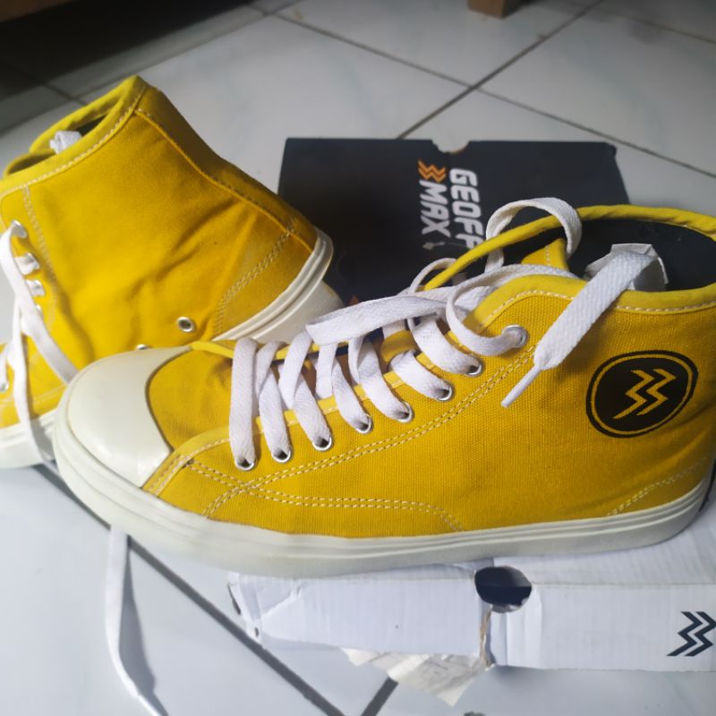 Geoff Max | Timeless Hi Yellow White | Sepatu Wanita | Sepatu Pria |