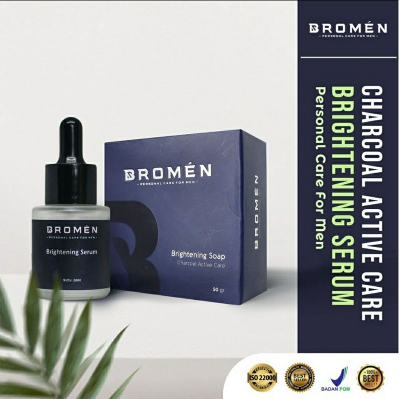 BROMEN SABUN &amp; SERUM WAJAH PENGHILANG JERAWAT SKINCARE PRIA