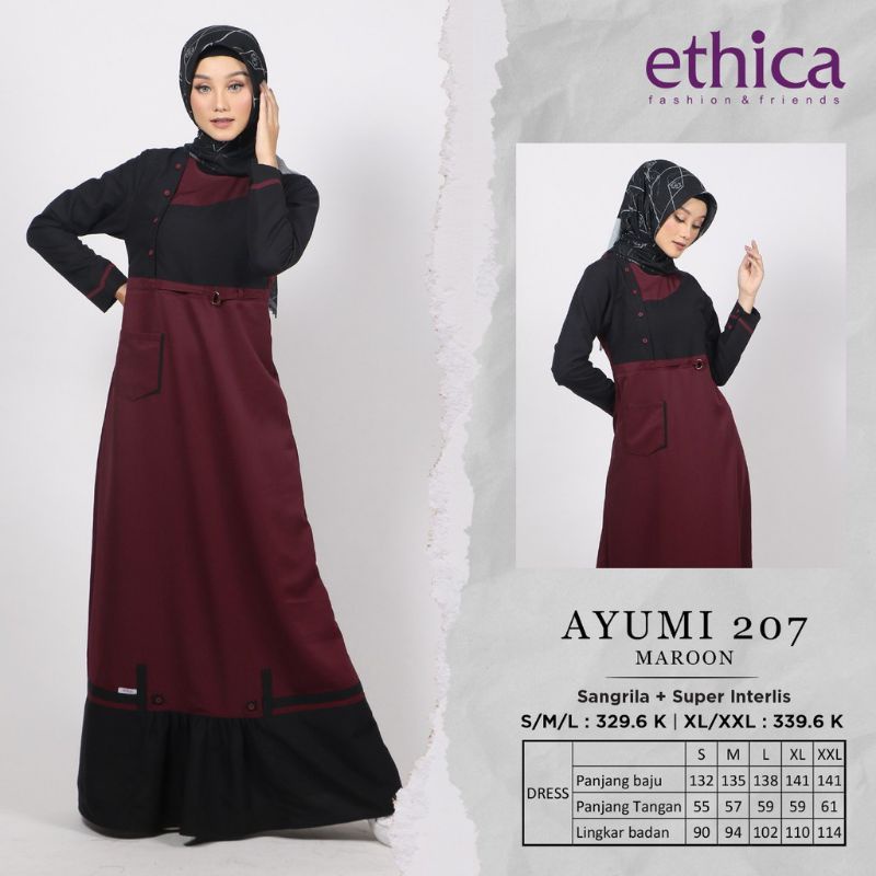 GAMIS ETHICA AYUMI 207 MAROON