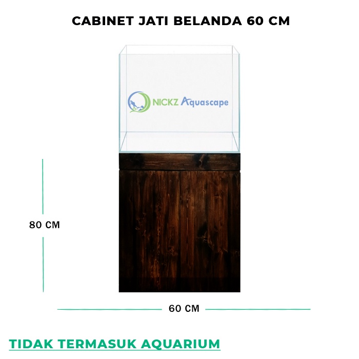 CABINET AQUARIUM AQUASCAPE / JATI BELANDA / 60x30x80 cm / MEJA AQUARIUM