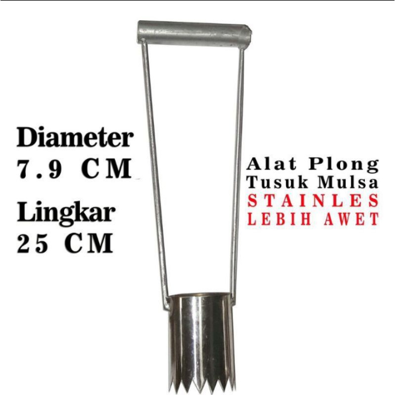 plong mulsa/pelubang mulsa, lingkar lubang 25 cm