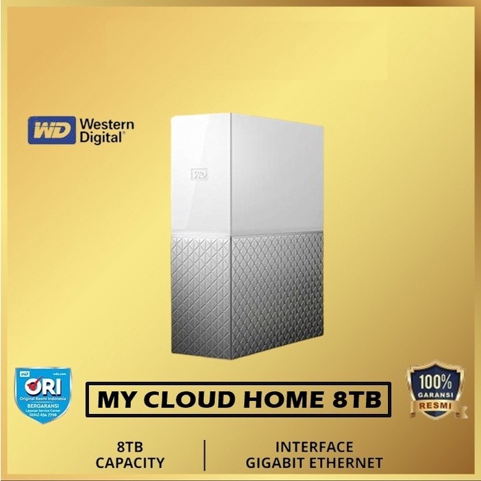 WD My Cloud Home 8TB - Hardisk Eksternal Personal Cloud Storage