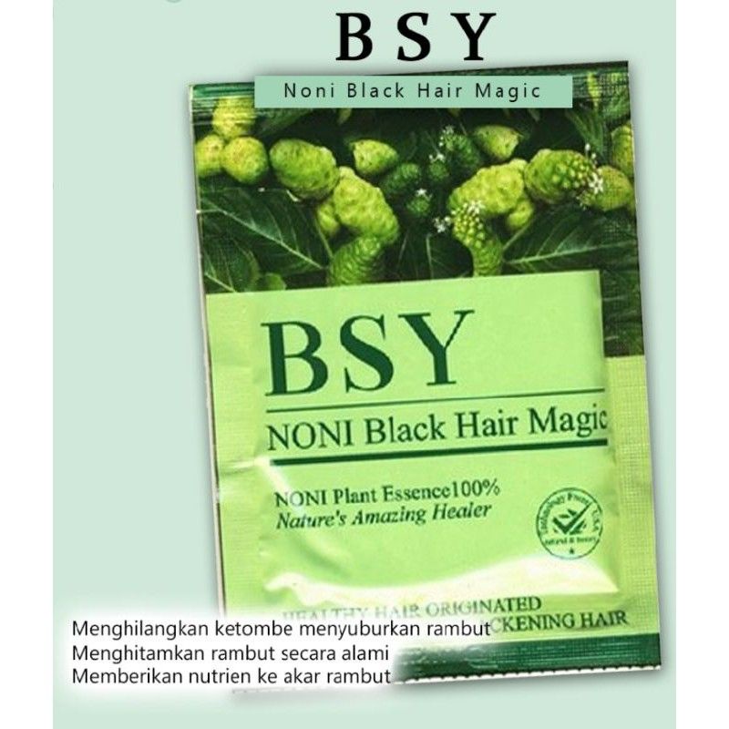 PERBOX ISI 12PC!! BSY BLACK HAIR MAGIC SHAMPOO, Shampoo Merawat dan Menghitamkan Rambut secara Alami BSY