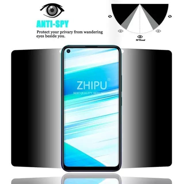 VIVO Y02 Y22 Y16 Y35 T1 PRO 5G  Y01A Y01 Y33T T1 5G V11 V11 PRO TEMPERED GLASS SPY PRIVACY ANTI GORES KACA HITAM GELAP TEMPRED PELINDNG LAYAR SCREEN GUARD