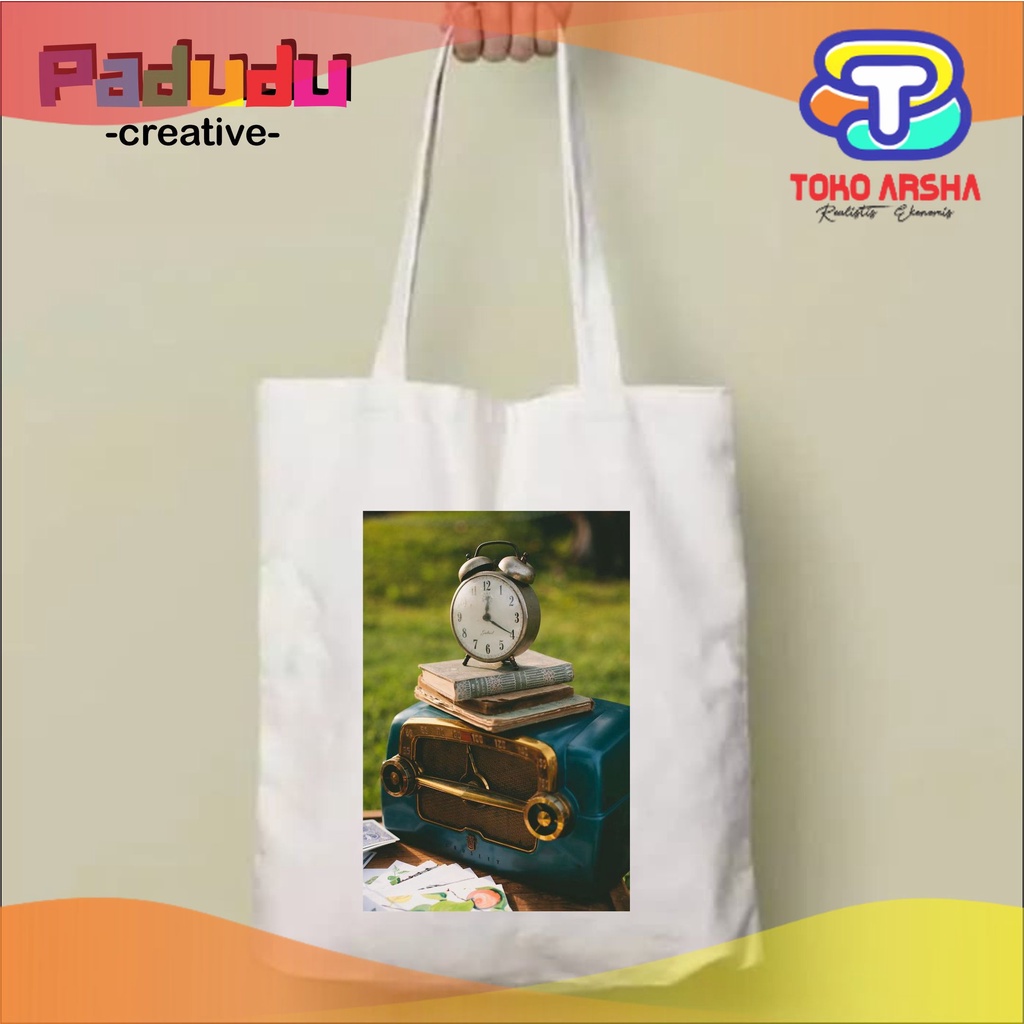 Totebag Vintage 1940's Themed Resleting Custom | Tote bag Korea