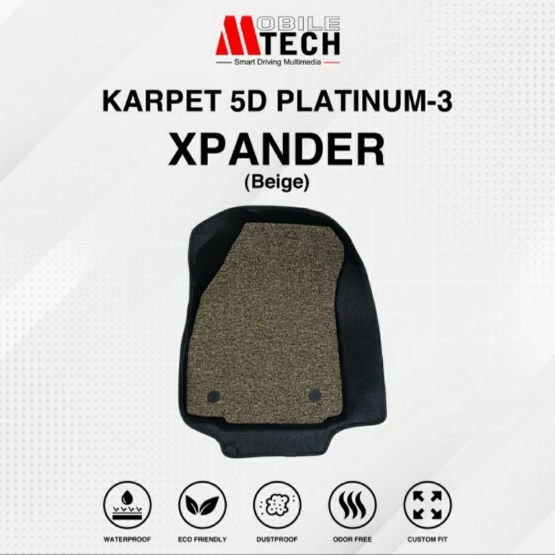 karpet mobil expander beige 5D platinum