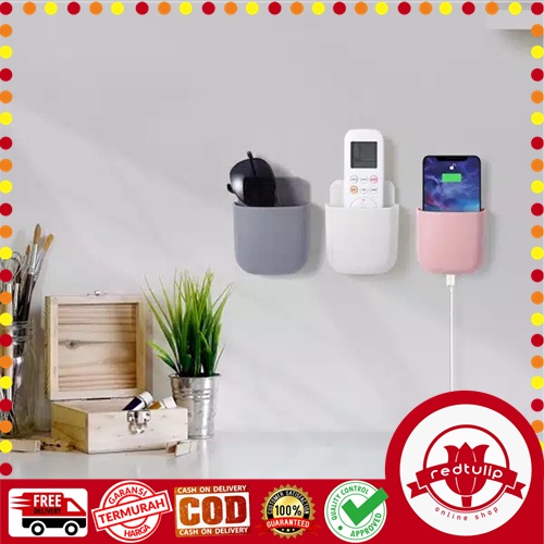 Holder Stand Remote AC HP Tempel Dinding Tanpa Paku Hemat Tempat