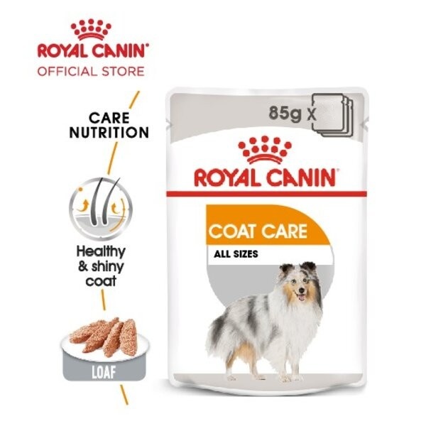 Royal Canin Coat Care Loaf 85 gr Hair &amp; Skin Dog Makanan Basah Anjing