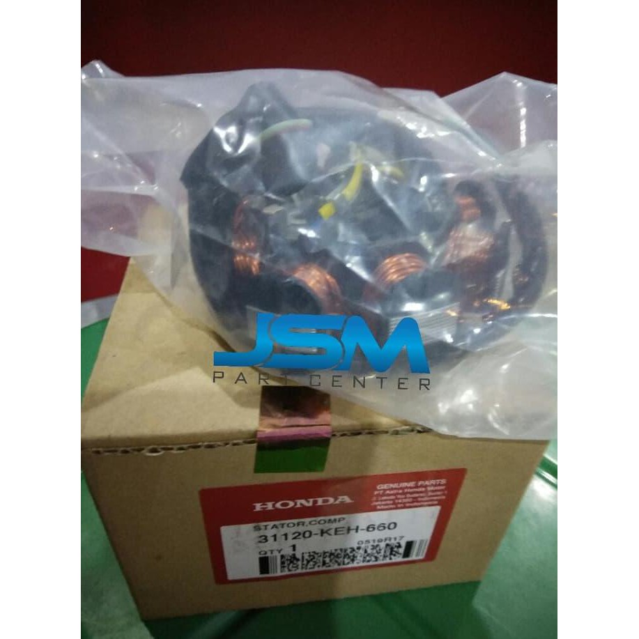 31120-KEH-660 STATOR COMP SPUL MEGAPRO LAMA (starter tangan) ORI AHM