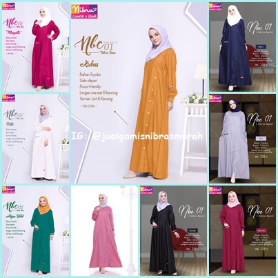 Gamis Nibras NBc 01, Gamis dewasa, Gamis Murah