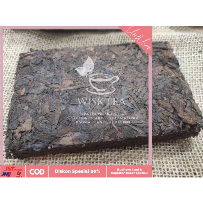 

⭐COD⭐ PuEr Cooked (Shu / Shou / Matang) JingMaiShan Old Tree 1998 (250 gr)