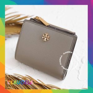 TORY BURCH Emerson Bifold Wallet in French Grey