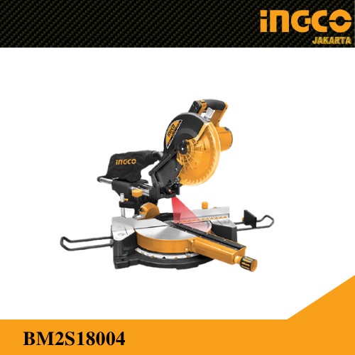 Miter Saw 10&quot; / Mesin Potong Aluminium / Mitre Saw INGCO BM2S18004