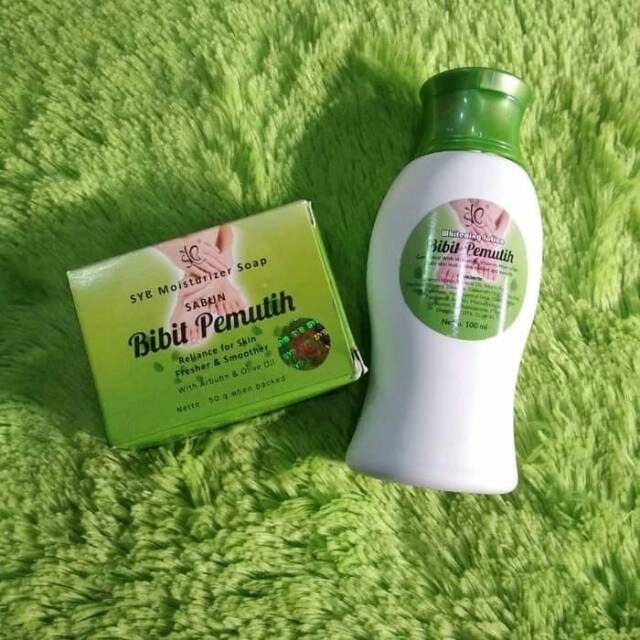 PAKET PEMUTIH BADAN BPOM - LOTION BIBIT PEMUTIH + SABUN BIBIT PEMUTIH