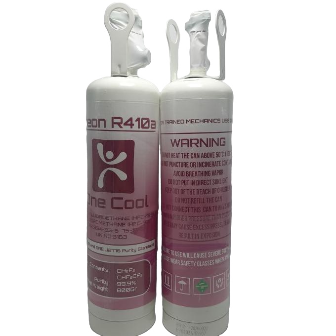 Pr3on R410 KEMASAN  KALENG 800 GRAM MEREK ONE COOL (LENGKAP DENGAN KRAN PEMBUKA )