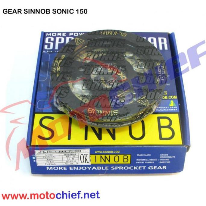 ♫Ready Stock❤ Gear Set Sinnob Sonic 150 Custom Gear Belakang •