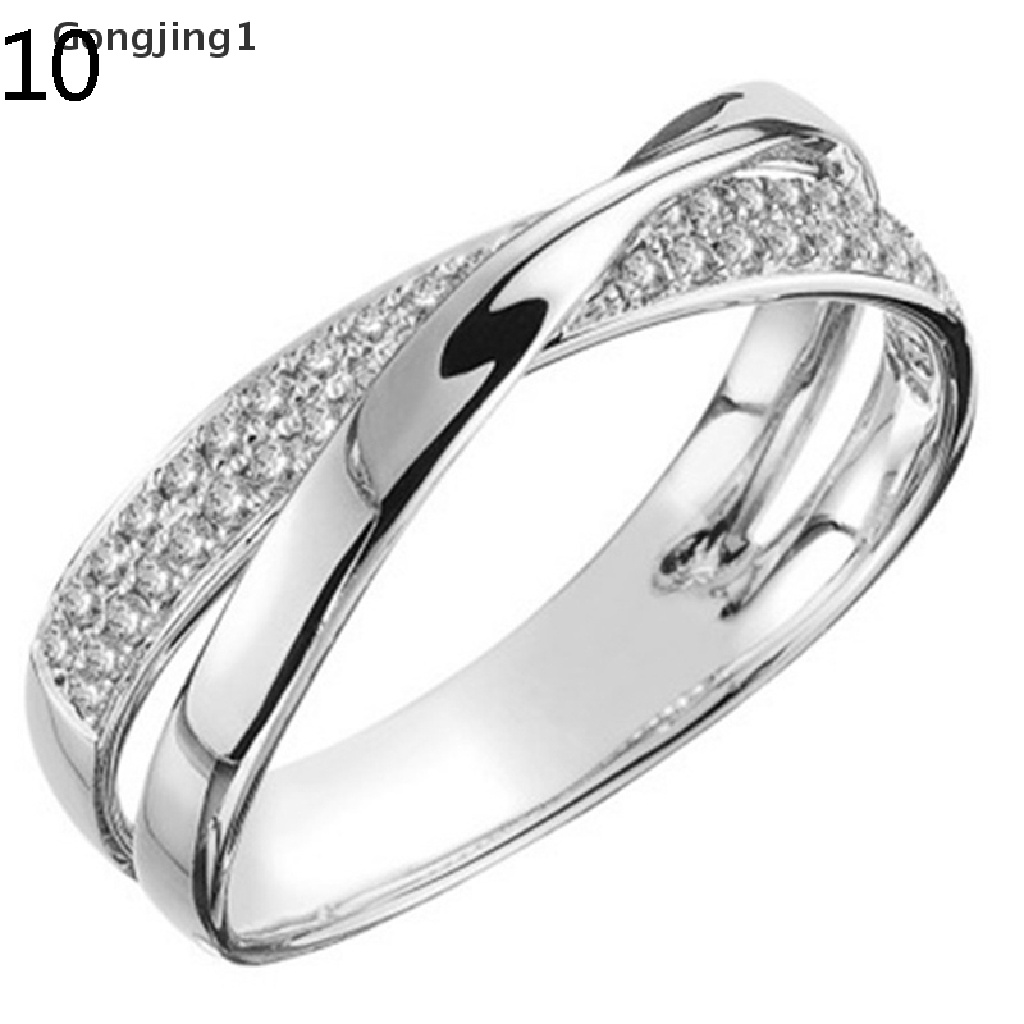 Gongjing1 Cincin Magnetik Hias Kristal Berlian Imitasi Untuk Menurunkan Berat Badan