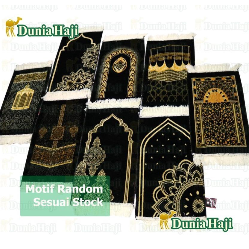 Sajadah Polos Turky Grosir Termurah Ukuran 70X110 Sajadah Mini Kiswah Saudi Kecil Tebal Souvenir Saj