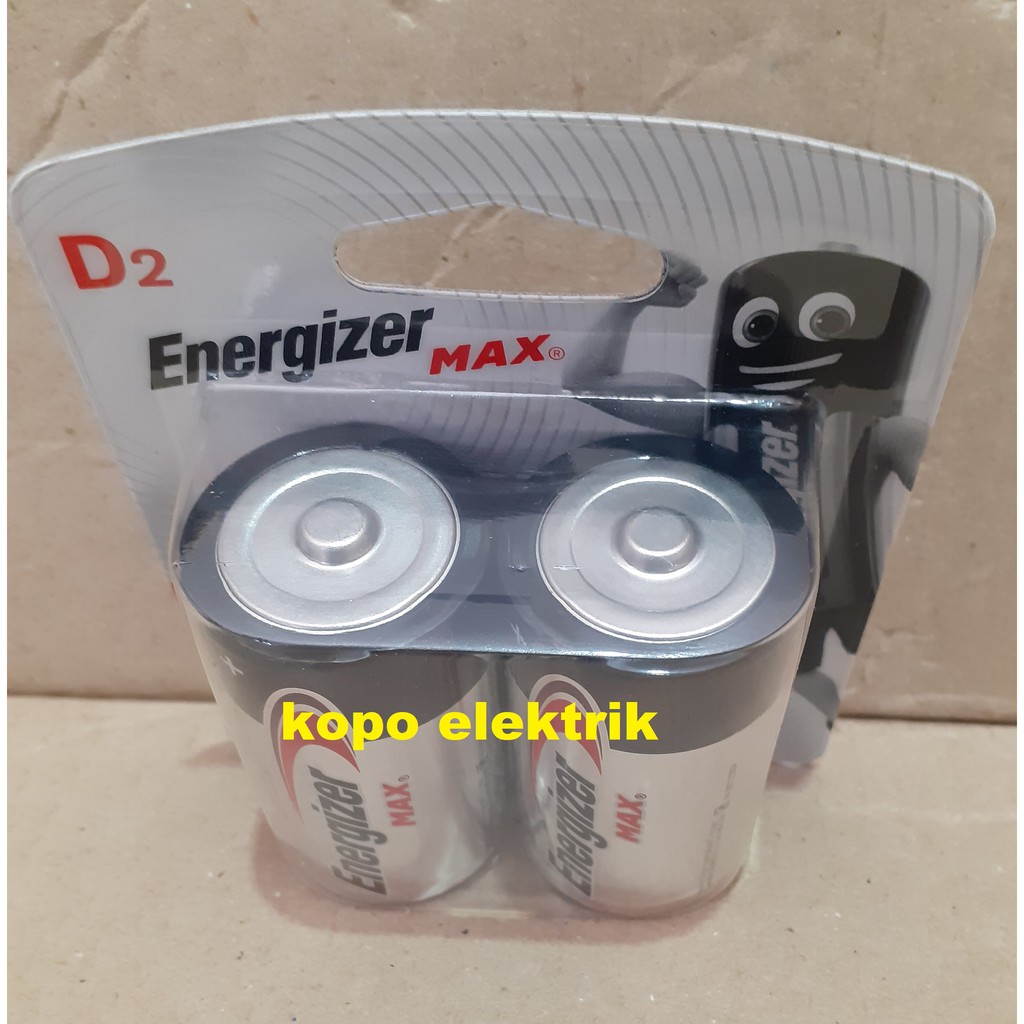 Baterai Energizer Size D LR20 Besar 1.5V Batre tipe D Alkaline