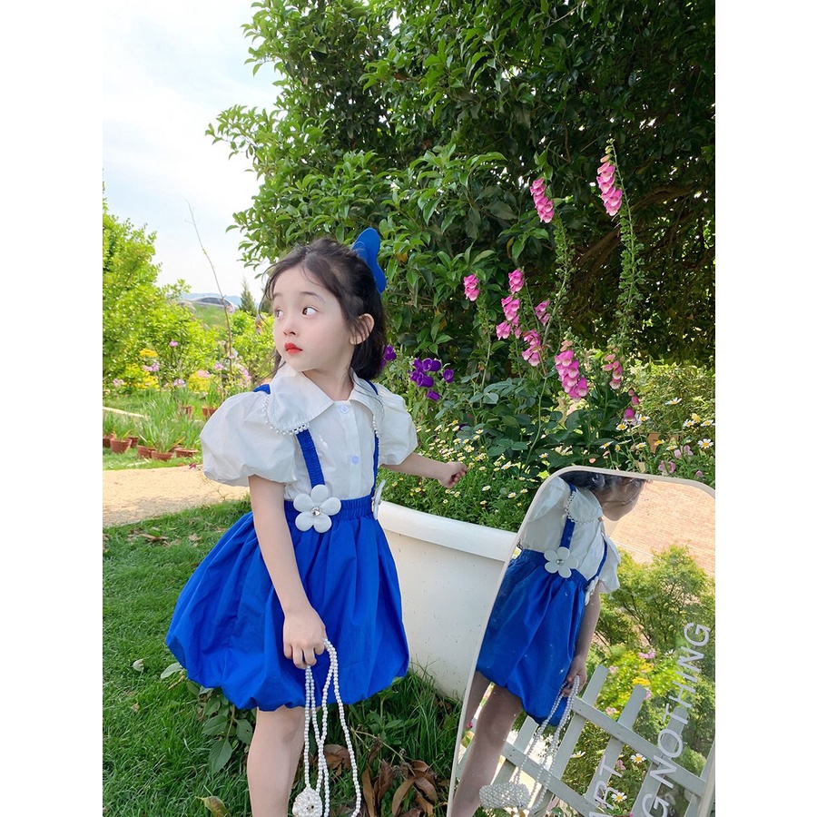 (LOLI-JKT) BS-288 SET FASHION GIRL KIDS SLING SUIT MUTIARA SIZE 100-140