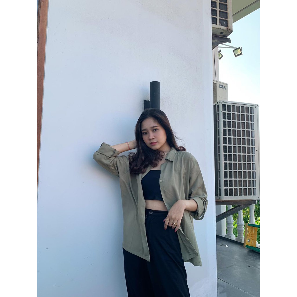 Long Shirt Sage Green