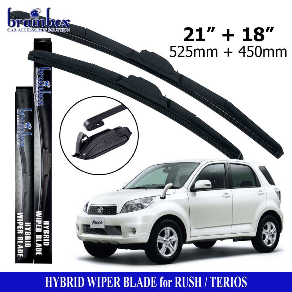 HIGH QUALITY Hybrid Wiper Blade Rush Terios Wiper Kaca Mobil Karet Pembersih Kaca Mobil Wiper Kaca M