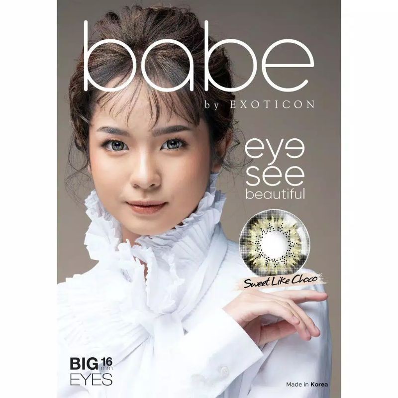 SOFTLENS BABE MINUS -3.25 sd -6.00 FREE LENSCASE DIA 16 MM BIG EYES BY EXOTICON / Softlen Soflen Soflens