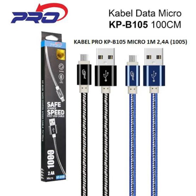 KD PRO KABEL DATA CHARGER FOR MICRO DAN LIGHTNING KP-B107 KP-B105