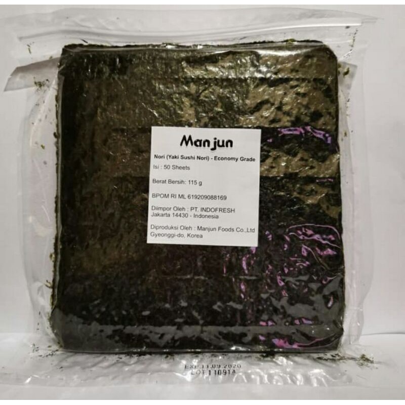 

Manjun Economy Grade 50 Lembar Yaki Sushi Nori