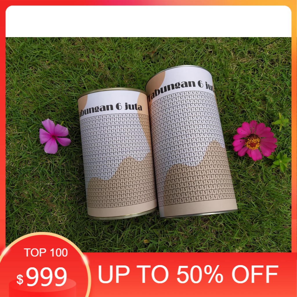 Celengan Target brown Buka Tutup Tabungan (6juta 5k brown)