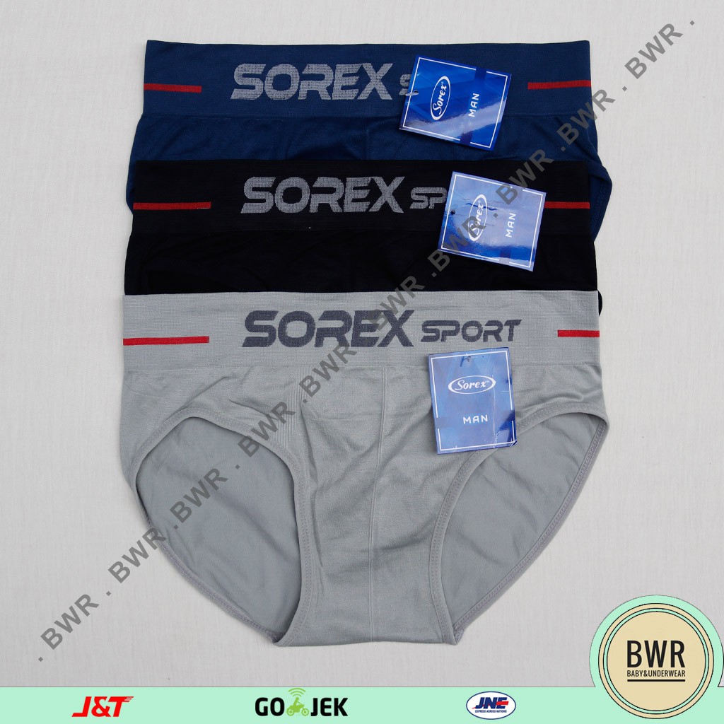 [ 2pc ] CD Pria Sorex M3801 | Celana Dalam Pria Sorex Seamless Edition