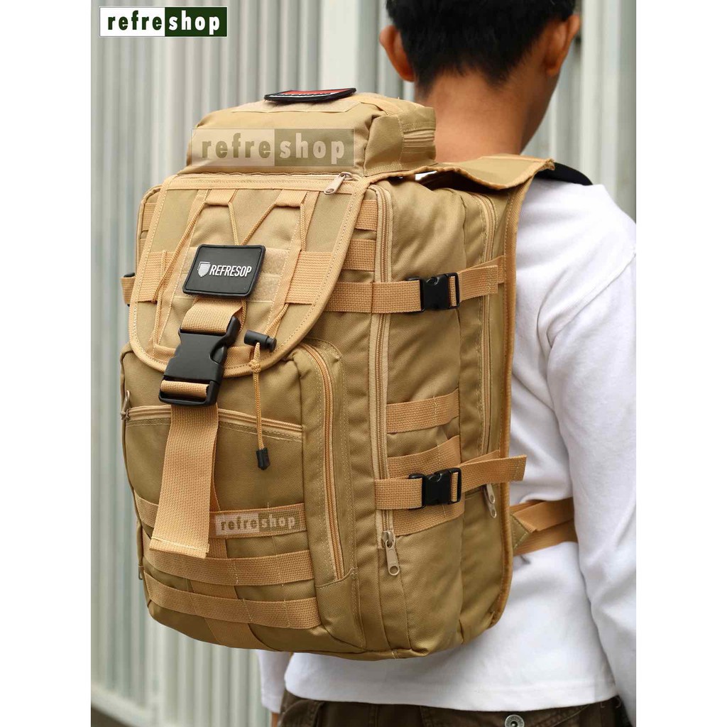 TAHAN HUJAN BADAI DANPETIR N0/ Tas Tactical Ransel Kode PX335 Grosir Murah Refreshop