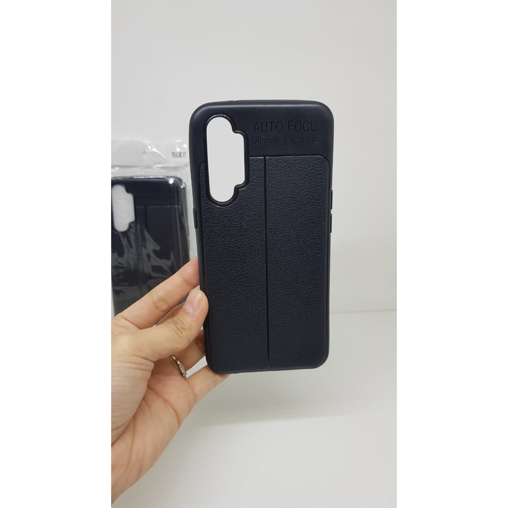 Auto Fokus Realme XT 6.4 inchi Leather Soft Case Realme XT 6.4&quot; AUTOFOCUS Motif Kulit Jeruk