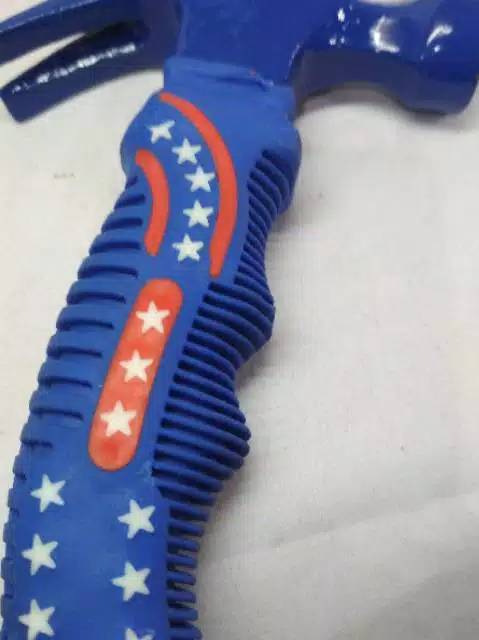 Palu Kambing Claw Hammer pendek cebol Gagang Karet motif amerika