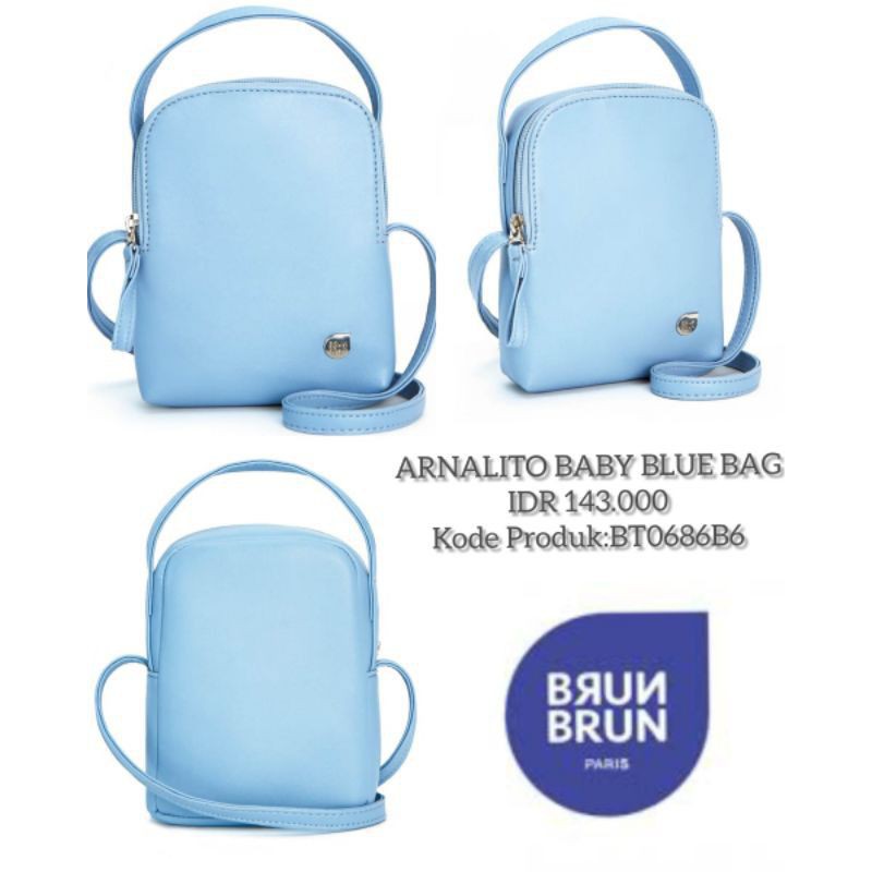 Promo Tas Arnalito Baby blue Brunbrun Paris