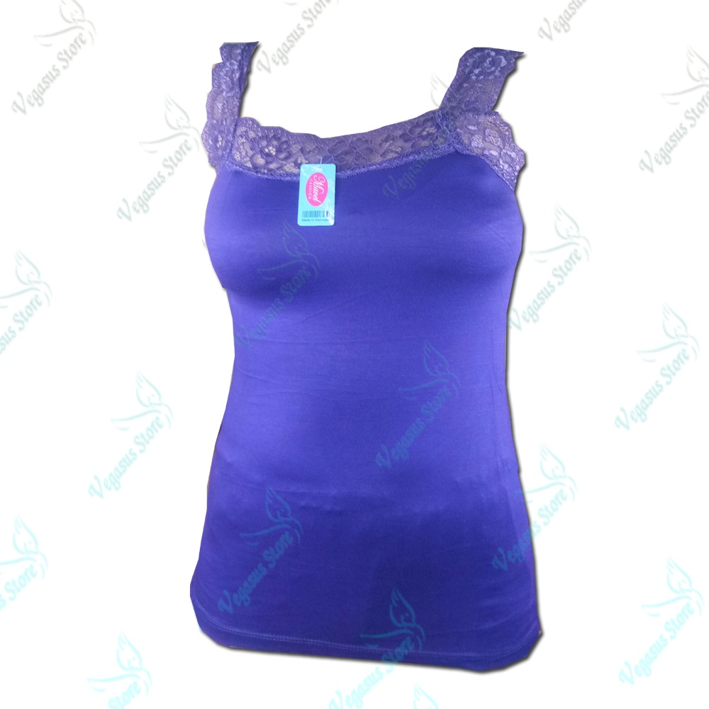 Tanktop Renda Mavel / Camisol Renda Mavel Super Soft Tanktop Wanita All Size Tangtop Tank Top Wanita Renda Polos Warna Kaos Dalam Wanita-Vegasus Store(COD)